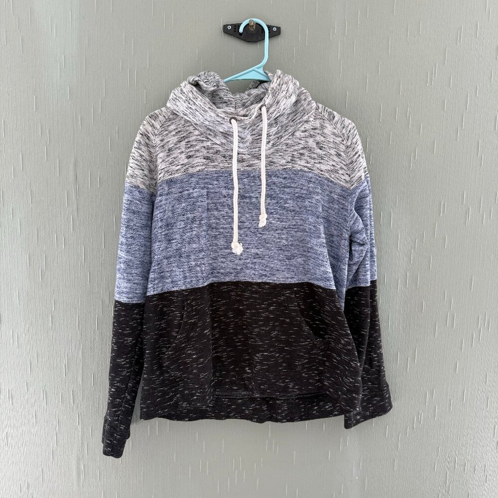 Women's Black Jack Size Small Cowl Neck Hoodie